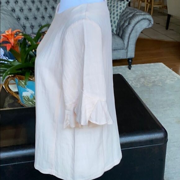 Nice Blush Blouse ESLEY Large  Linen-like fabric - Picture 2 of 7
